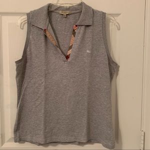 Burberry | grey sleeveless shirt